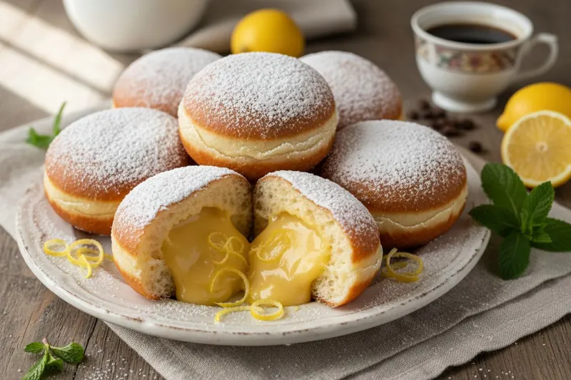 Lemon curd-munkit