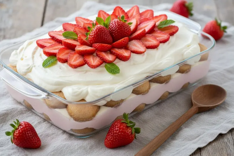 Mansikkatiramisu