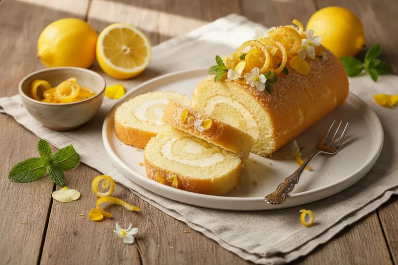 Sitruunainen kääretorttu